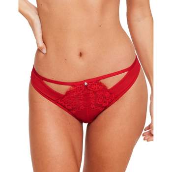 Adore Me Women's Gynger Bikini Panty Xl / True Red. : Target