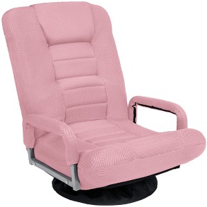 Best Choice Products 360-Degree Swivel Gaming Floor Chair w/ Armrest Handles, Foldable Adjustable Back - 1 of 4