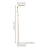 YIYIBYUS Coat Stand Sturdy Metal Clothes Rail - 69in Modern Clothes Rack with Hooks for Clothes, Bags and Shoes - 4 of 4