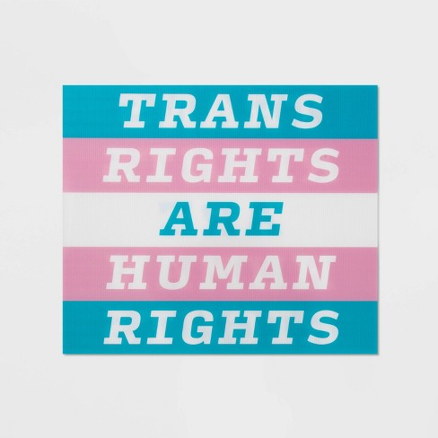 Home Decor Outdoor Waterproof Lawn Sign Proud LGBTQ+ Pride LGBTQ+ Free & Fast Shipping Human Rights TRANS Lives Matter Yard Sign,