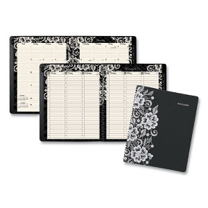 Lacey Weekly Block Format Professional Appointment Book, Lacey Artwork, 11 x 8.5, Black/White, 13-Month: Jan 2025 to Jan 2026 - 1 of 4
