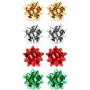 Christmas Bow Stud Earrings for Women, Festive Holiday Jewelry Set. - 3 of 4