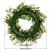 Unique Bargains Artificial Farmhouse Indoor Outdoor Peony Flower Wreath - 3 of 4