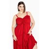 Women's Plus Size Alisa Maxi Dress - tango red | CITY CHIC - 3 of 4