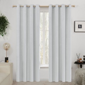 Deconovo Velvet Blackout Curtains – 2 Panels, Thermal, Grommet Top - 1 of 4