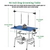 Heavy Duty Pet Grooming Table with Adjustable Arm and Non Slip Surface,Dog Drying and Trimming Table for Large and Medium Pets–LAOTIES - 2 of 4