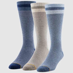 Signature Gold by GOLDTOE Men's Comfort Top Pique Crew Socks 3pk - 6-12.5 - 1 of 2