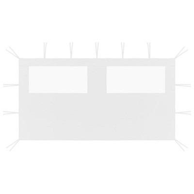 VidaXL Gazebo Sidewall with Windows 13.1'x6.6' White