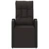 vidaXL Armchair Black PE Rattan, Powder-Coated Steel, Polyester One size - 3 of 4
