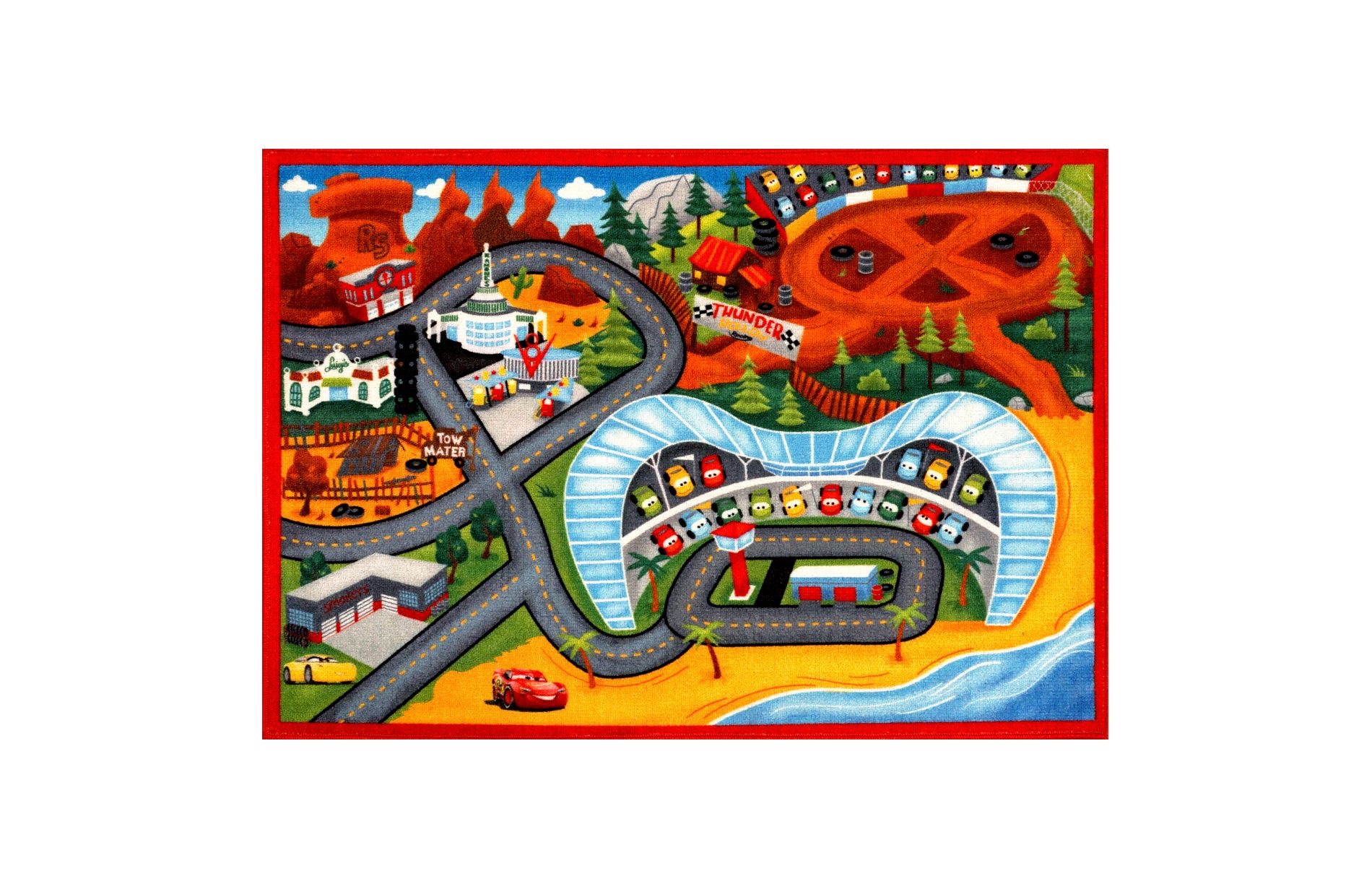 Disney Cars 3 Kids' Rug (5'x7')