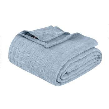 Basketweave Cotton Blanket by Blue Nile Mills