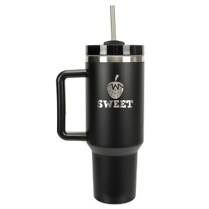 100 North Sweet Strawberry Summer Fruit 40 oz. Stainless Steel, Large Water Bottle Coffee Mug, Spill & Leak Resistant, Thermal Travel Tumbler with - 1 of 1