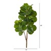 Nearly Natural 3.5-ft Fiddle Leaf Fig Artificial Tree (No pot) - 2 of 3