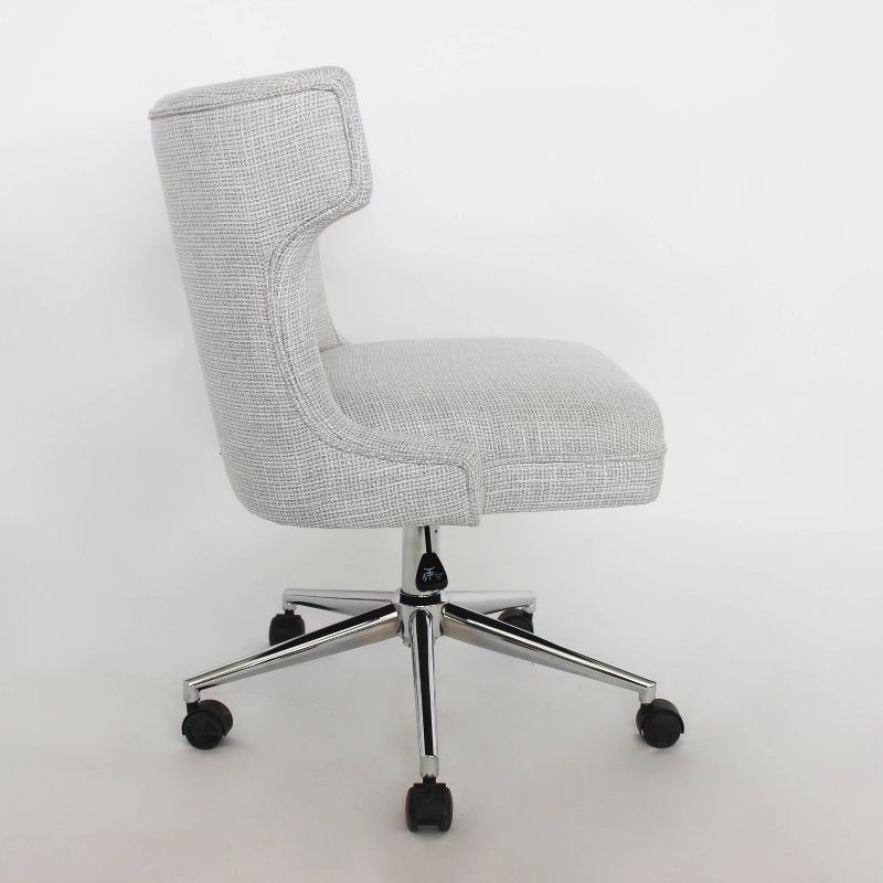 Nay Modern Wingback Home Office Desk Chair Light Gray - miBasics, 6 of 10