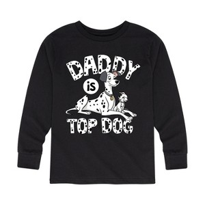Boys' - 101 Dalmatians - Daddy Is Top Dog Long Sleeve Graphic T-Shirt - 1 of 4