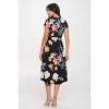 WEST K Women's Emma Ruched Midi Faux-Wrap Dress - 4 of 4