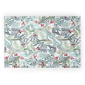 Dash and Ash Ferns and Holly Looped Vinyl Welcome Mat - Society6 - 1 of 4