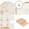 Yaheetech Open Top Metal Birdcage Parrot Cage with Slide-out Tray And Feeders - 4 of 4