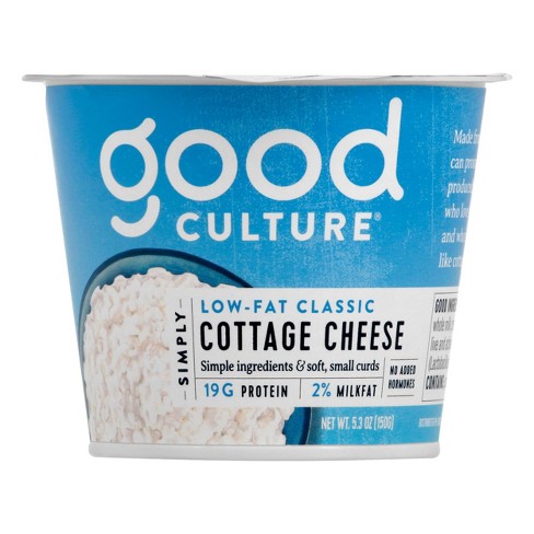 culture good cottage cheese milkfat 3oz classic target