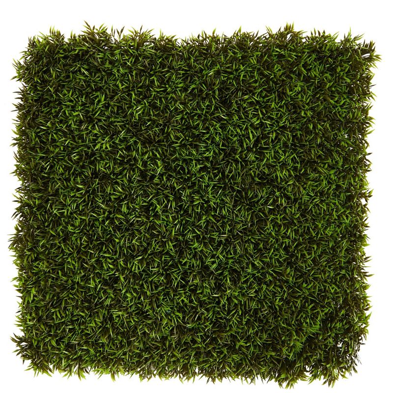 Nearly Natural 20-in Mini Pordocarpus Artificial Wall Mat (Indoor/Outdoor) (Set of 2), 3 of 9
