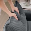 Christopher Knight Home Truman Modern 45" Corduroy Single Sofa, Club Chair with Pillow - 4 of 4