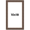 PosterPalooza | Elegant Brown Picture Frame - UV Acrylic, Foam Board Backing, Hanging Hardware - 2 of 4
