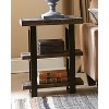 Pomona 2 Shelf End Table Reclaimed Wood Rustic Natural - Alaterre Furniture: Solid Wood, Metal Legs, 27" High, 2 Shelves - 4 of 4
