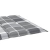 vidaXL Patio Lounge Chair Outdoor Sunbed Folding Sunlounger Solid Acacia Wood - Gray Check Pattern - 4 of 4