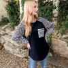 Anna-Kaci Women's Long Sleeve Pullover Sweatshirt with Chest Pocket - image 3 of 4