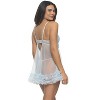 Felina - Veil Tulle Ruffle Babydoll & Mesh G-String Lingerie Set - 3 of 3