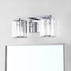 LED Metal/Glass Coco Prism Vintage Classic Glam Pendent Chrome - JONATHAN Y - 3 of 4