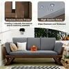 Outdoor Adjustable Patio Wooden Daybed Sofa, Chaise Lounge With Cushions For Small Places, Chaise Lounge Chair-Cuddlewood - 3 of 4