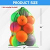 GSE 24"x36" Large Mesh Sports Ball Drawstring Bag for Gym Training, Football, Basketball, Swimming - 2 of 4