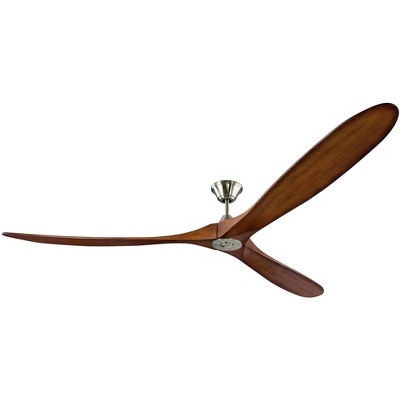 88" Monte Carlo Maverick Super Max Steel Koa Ceiling Fan