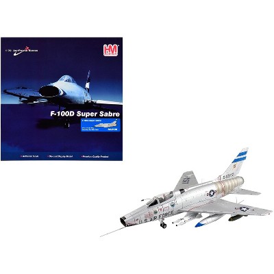 North American F-100D Super Sabre Fighter Aircraft US Air Force "Air Power Series" 1/72 Die Cast Model by Hobby Master