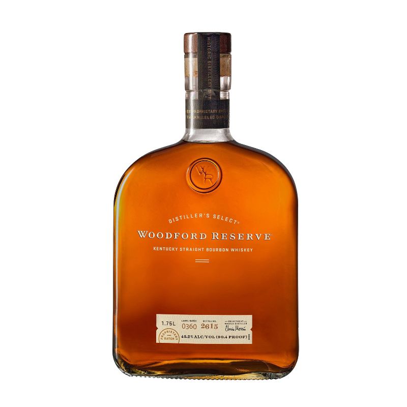 Woodford Reserve Straight Bourbon Whiskey - 1.75L Bottle, 1 of 12