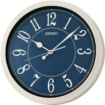 Seiko 16" Cotage Wall Clock - White