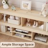 Toy Storage Organizer 6 Cubes Kids Bookshelf Wooden Storage Cabinet Playhouse Shelves Cabinet for Boys Girls Toy Bookcase Playroom - 4 of 4