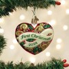Old World Christmas 2024 First Christmas Heart - 1 Glass Ornament 3.25 Inch, Glass 3.25 In 2024 First Christmas Heart Ornament Marriage Love 1St Tree - 2 of 3