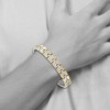 Black Bow Jewelry Mens 8mm Stainless Steel, Gold-Tone Plated & CZ Link Bracelet, 8.5 In - 4 of 4