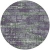 Purple And Green Geometric Washable Indoor Outdoor Area Rug - 4 of 4