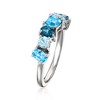 Ross-Simons 1.50 ct. t.w. Multi-Shaped Tonal Blue Topaz Ring in Sterling Silver - 3 of 4