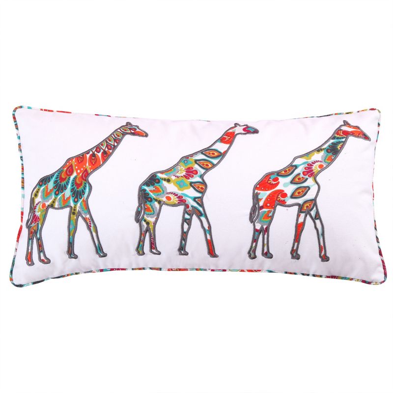 Mirage Appliqued Giraffes Decorative Pillow - Levtex Home, 1 of 4
