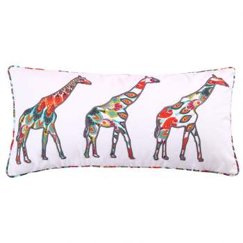 Mirage Appliqued Giraffes Decorative Pillow - Levtex Home