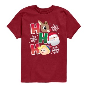 Boys' - Rudolph - Rudolph Ho Ho Ho Short Sleeve Graphic T-Shirt - 1 of 3