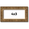 PosterPalooza | Photo Size Textured Gold Picture Frame - UV Acrylic, Foam Board Backing, Hanging Hardware - 3 of 4