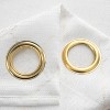 RT Designers Collection Soho Foil Jacquard Polyester Grommet 2 Pack Window Curtain Panel Set 36" x 84" White/Gold - 4 of 4