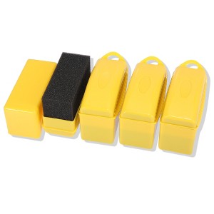 Unique Bargains Car Tire Wheel Dressing Applicator Pads Polishing Waxing Wash Shine Clean with Lid - 1 of 4