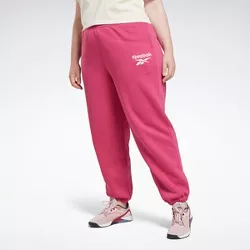 Reebok Identity Logo Fleece Joggers (Plus Size) Womens Athletic Pants 4X Semi Proud Pink