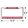 Minot State University Beavers Logo Full Size Standard License Plate Metal Frame - 4 of 4